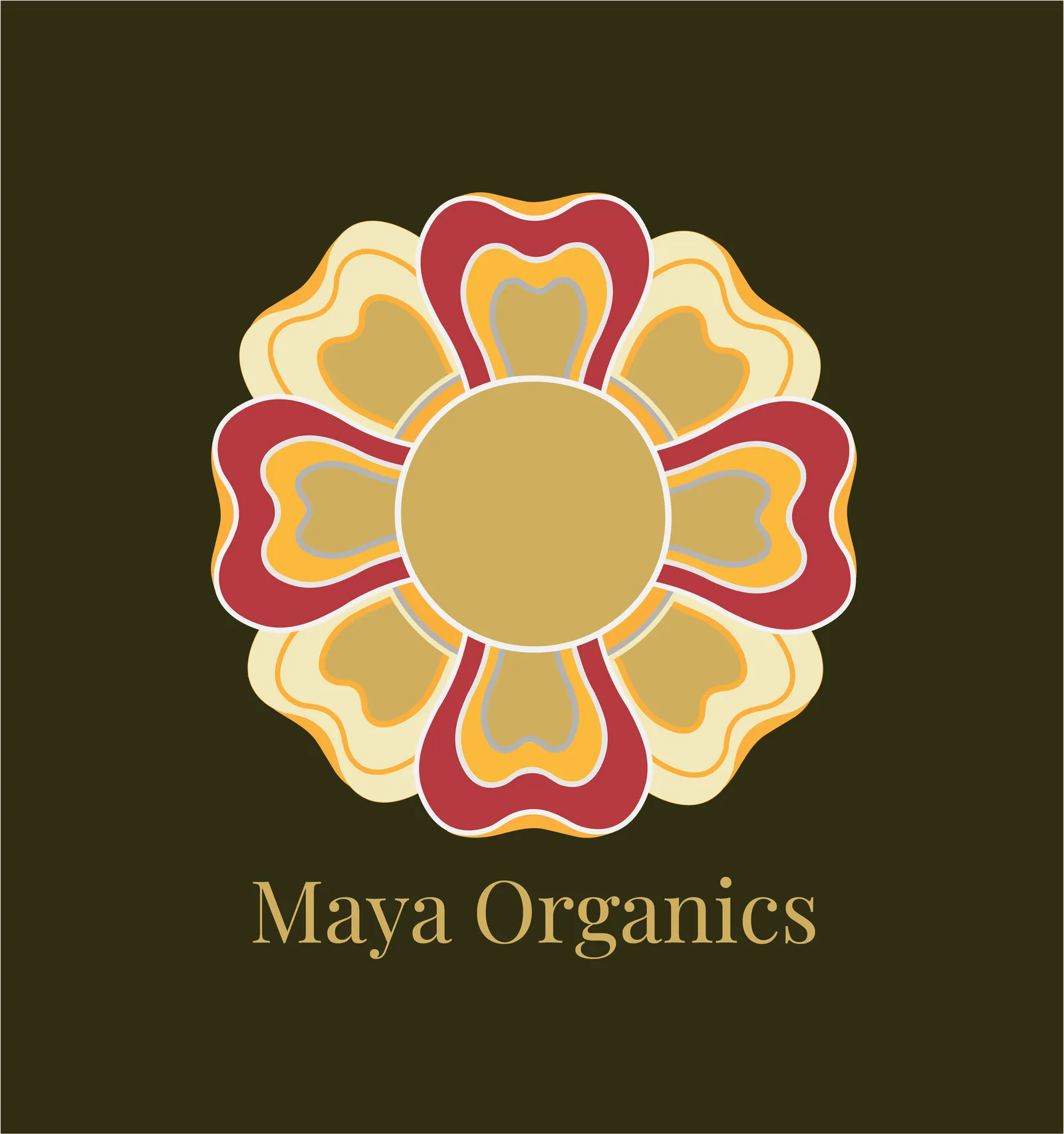Maya Organics typography with Playfair Display